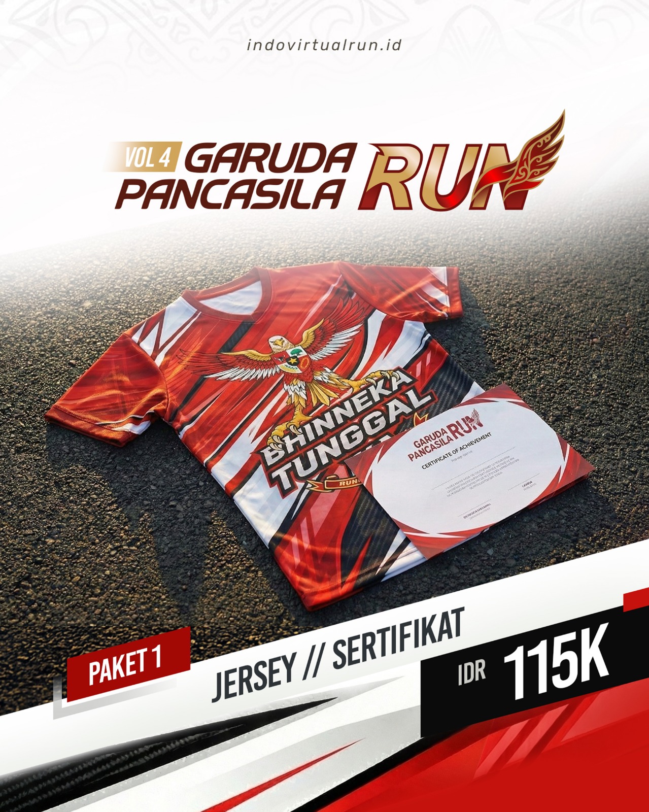 Paket 1 Jersey Merah Only